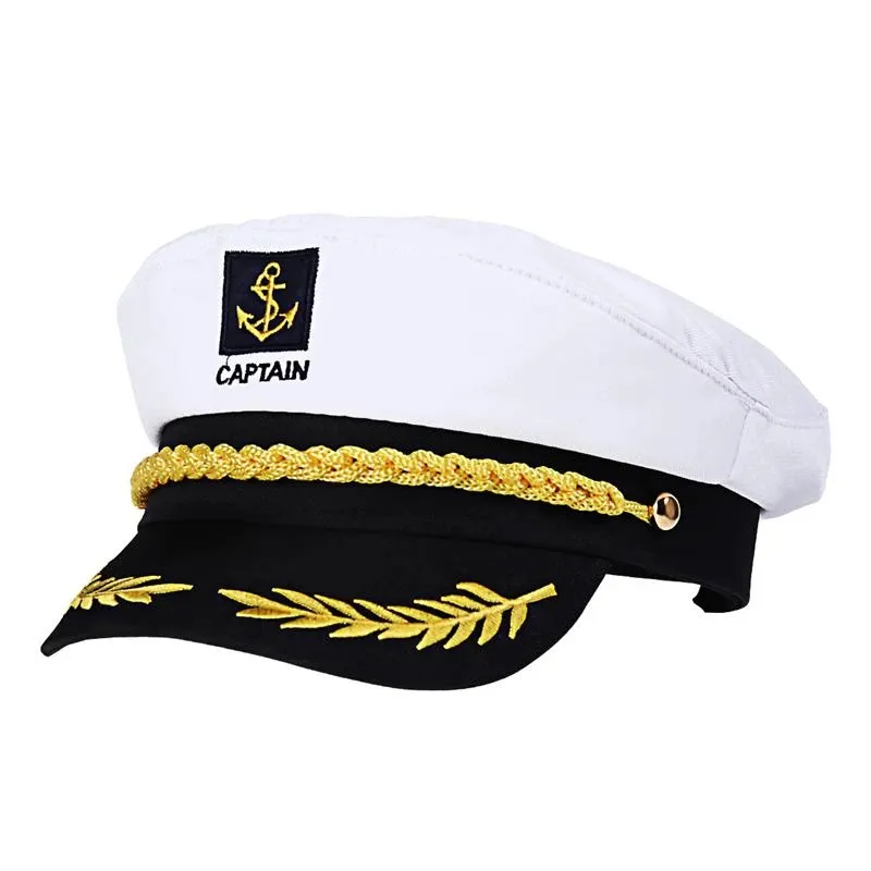 White Captain Hat